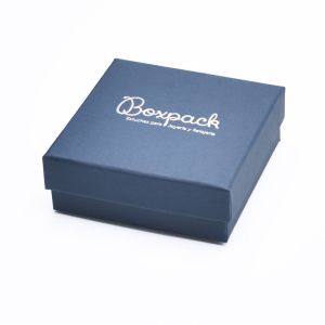 Caja de cartón colgante o conjunto 86x86x33 mm color azul ep-81