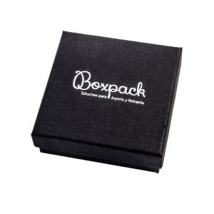 Caja de cartón colgante o conjunto 86x86x33 mm color negro ep-81