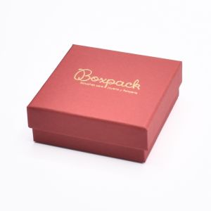 Caja de cartón colgante o conjunto 86x86x33 mm color rojo ep-81