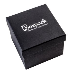 Caja de cartón reloj 90x90x75 mm color negro ep-99