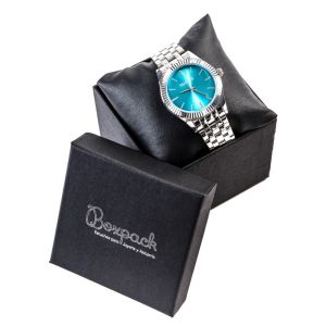 Caja de cartón reloj 90x90x75 mm color negro ep-99