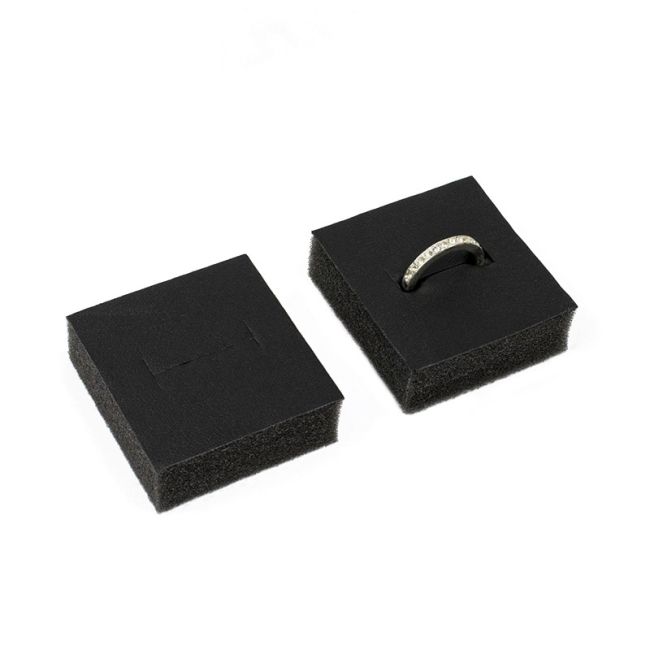 Taco para alianzas de joyería, bisutería color negro para bandeja  T-24A-N