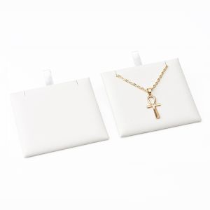 Taco para colgante de joyería, bisutería color blanco para bandeja grande T-12C-B