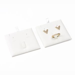 Taco para conjunto de joyería, bisutería color blanco para bandeja grande T-12J-B