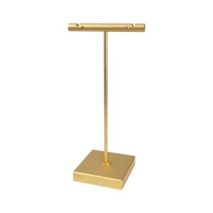 Expositor de metal dorado para pendientes de joyería bisutería y joyas GD-5