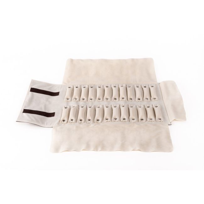 Manta expositora enrollable marrón para joyería, bisutería y joyas MJ-3-M