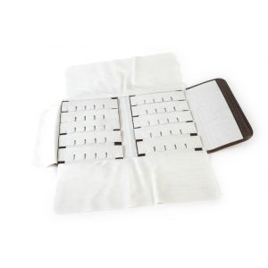 Manta expositora enrollable marrón para joyería, bisutería y joyas MJ-5-M