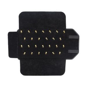Manta expositora enrollable negra para joyería, bisutería y joyas MJ-7-N