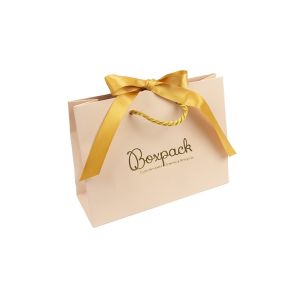 Bolsa ribbons de papel mate para joyería bisutería y relojería 200x150x70 mm BR-MA-RC