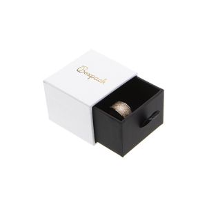 Caja de cartón para anillo o pendientes color blanco 50x55x40 mm PB-1-B