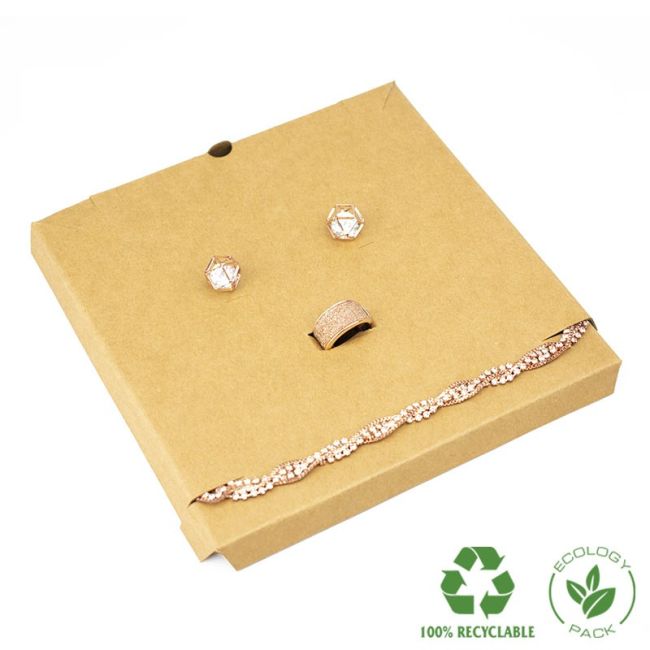 Interior Eco kraft para collar o conjunto 159x159x12  mm IC-18-K