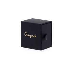 Caja de cartón para anillo o pendientes color negro 50x55x40 mm PB-1-N