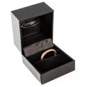 Estuche polipiel negro para anillo labios 47x52x40 mm. C-2-S