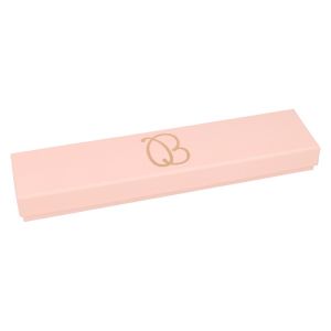 Caja de cartón rosa pulsera extendida de joyería bisutería y joyas 233x53x27 mm. RS-51