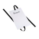 Caja de cartón blanca automontable con lazo satén negro para joyas bisutería y joyería 100x62x58 mm FL-1-B