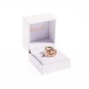 Estuche polipiel blanco para anillo labios 47x52x40 mm. FR-2-S-B