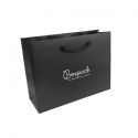 Bolsa de papel mate negra para joyería bisutería y relojería 200X150X70 mm B-MA-B-N