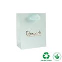 Bolsa de papel mate aguamarina para joyería bisutería y relojería 120x150x65 mm E-B-M-AQ